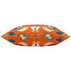 Folk Flora Floral Outdoor Filled Cushion 43cm x 43cm Orange