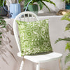 Forage Garden Floral Outdoor Filled Cushion 43cm x 43cm Sage