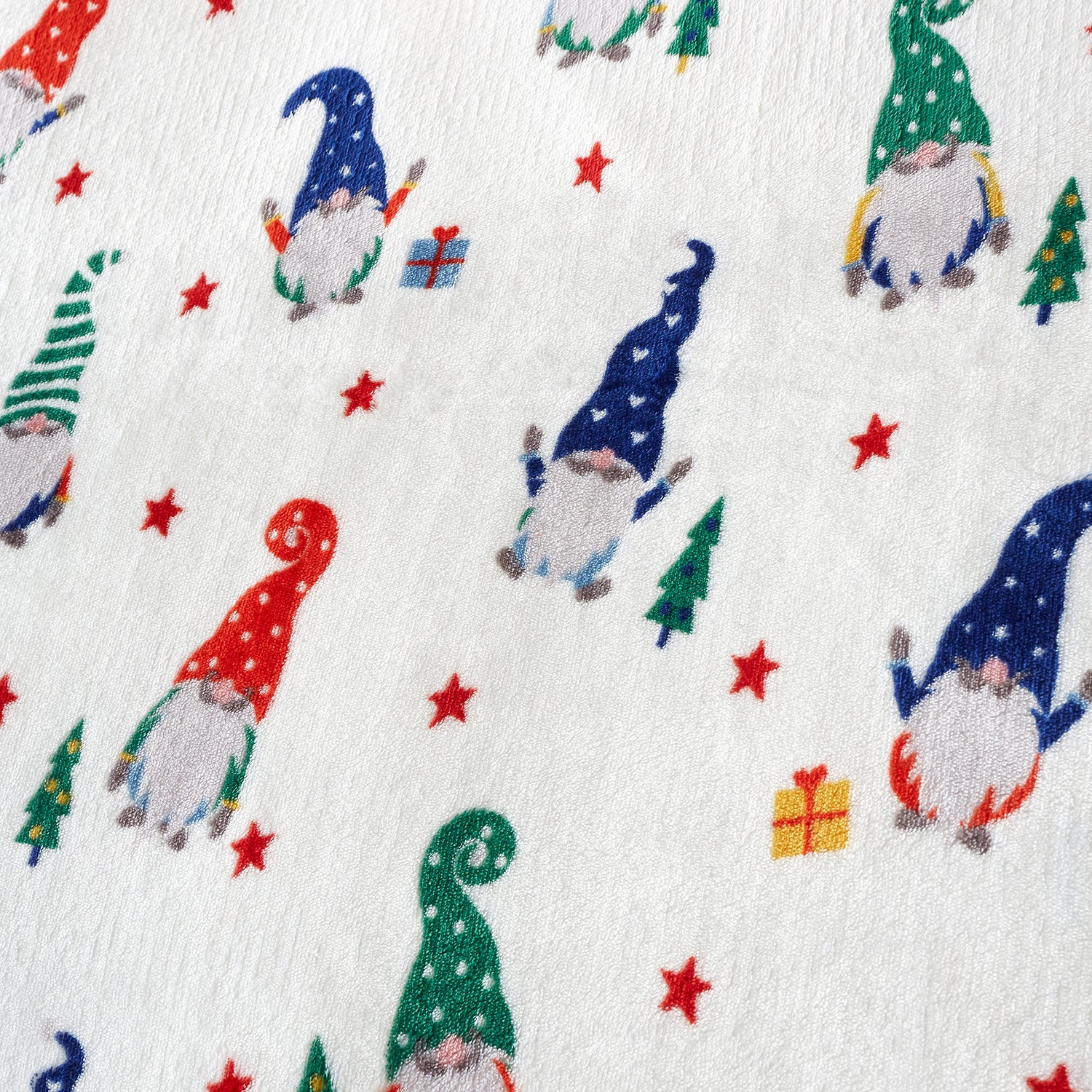Fusion Festive Gonks Plush Duvet Cover Bedding Set Red