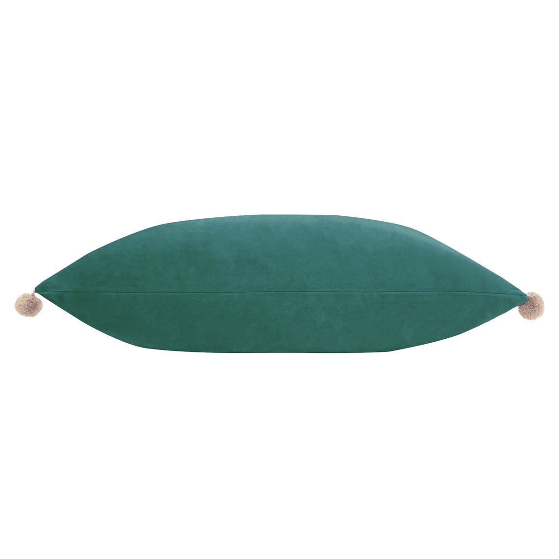 Paoletti Fiesta Velvet Filled Cushion 35cm x 50cm Duck Egg Natural