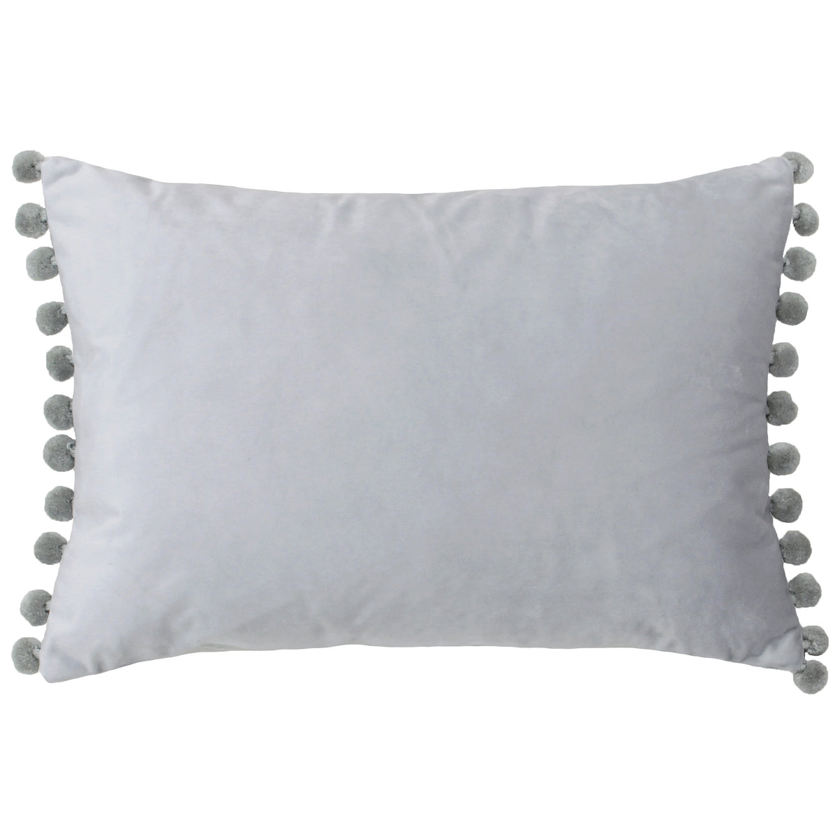 Paoletti Fiesta Velvet Filled Cushion 35cm x 50cm Dove Silver