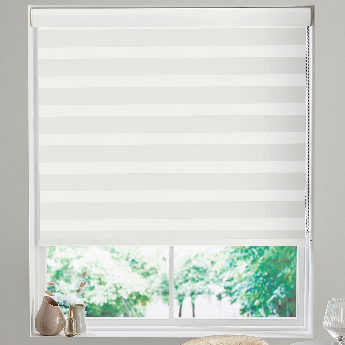 Carlisle Made to Measure Day Night Blind Ivory