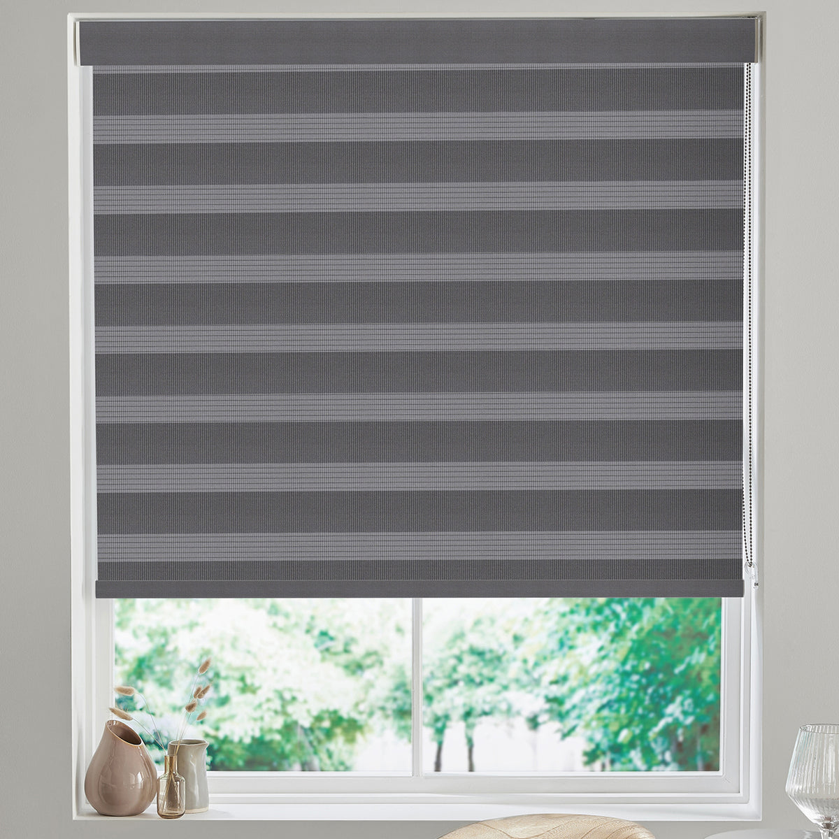 Carlisle Made to Measure Day Night Blind Graphite