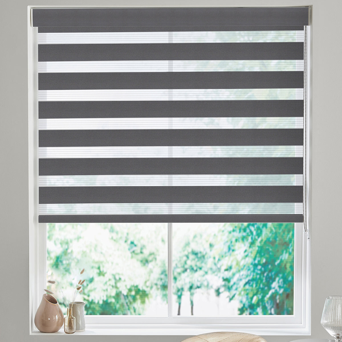 Carlisle Made to Measure Day Night Blind Graphite
