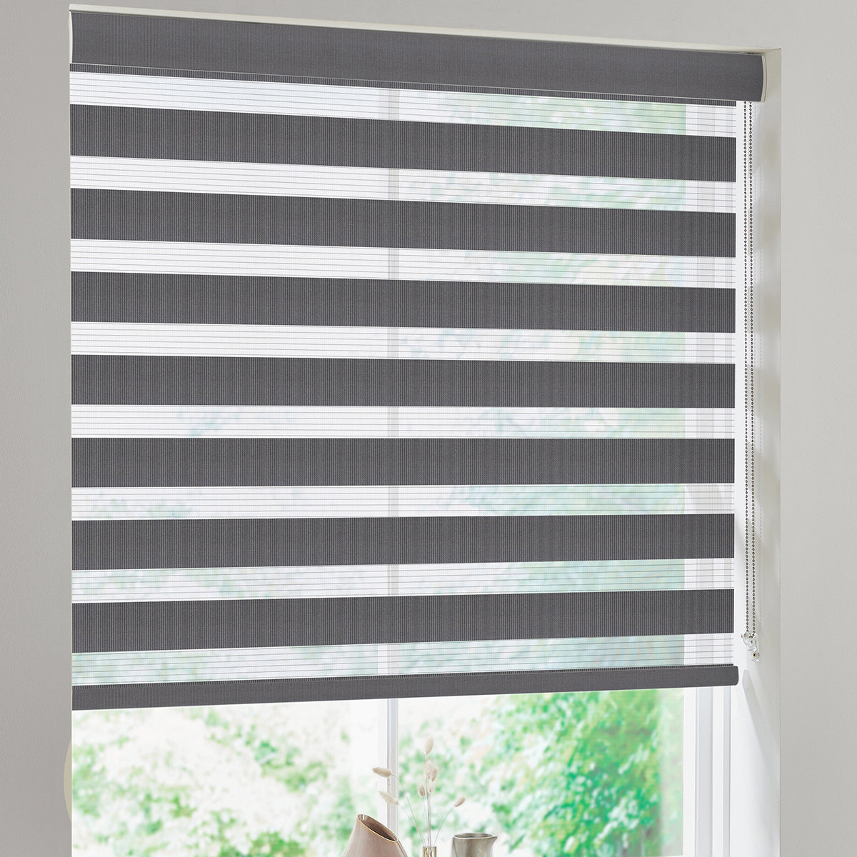 Carlisle Made to Measure Day Night Blind Graphite