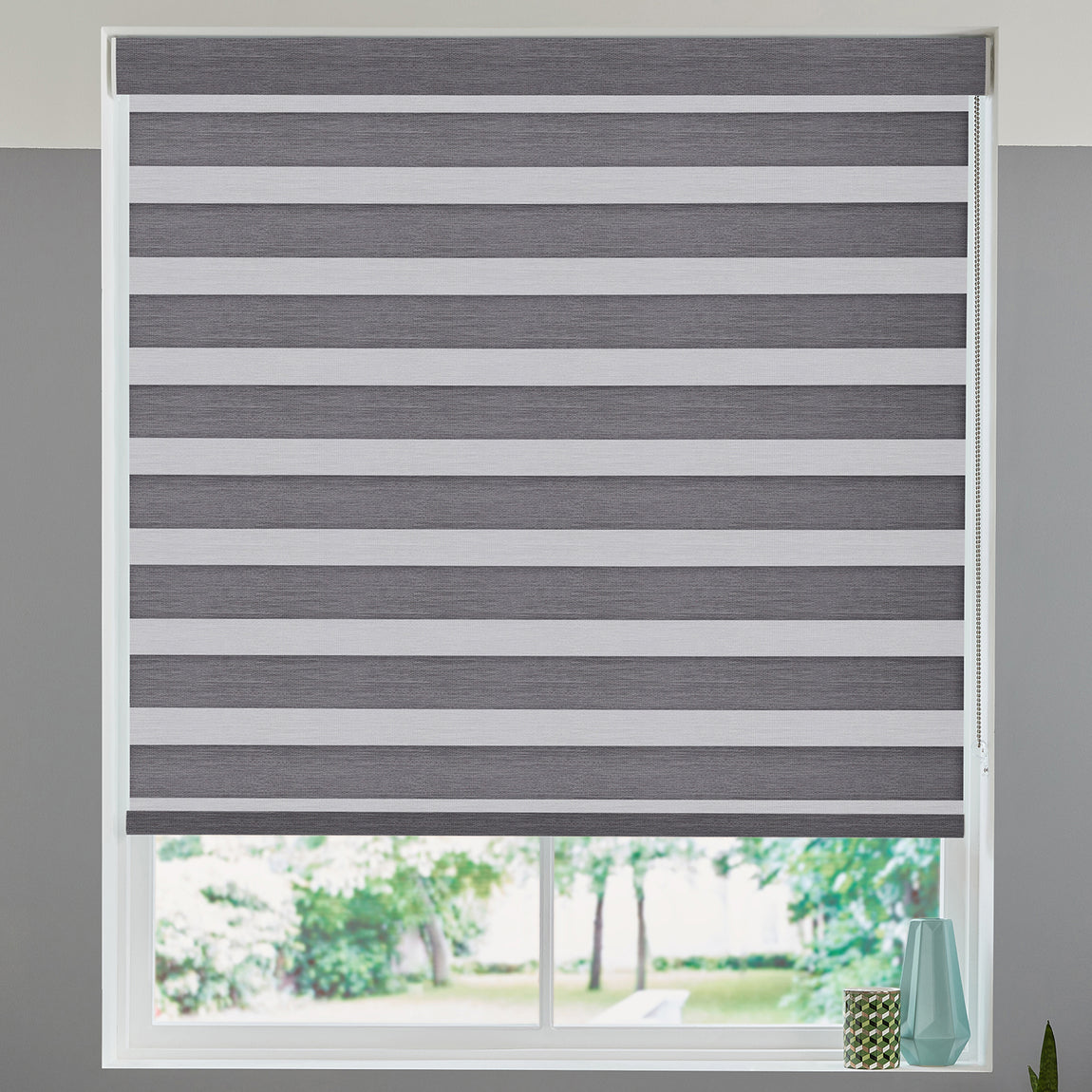 Venus Made to Measure Day Night Blind Charcoal