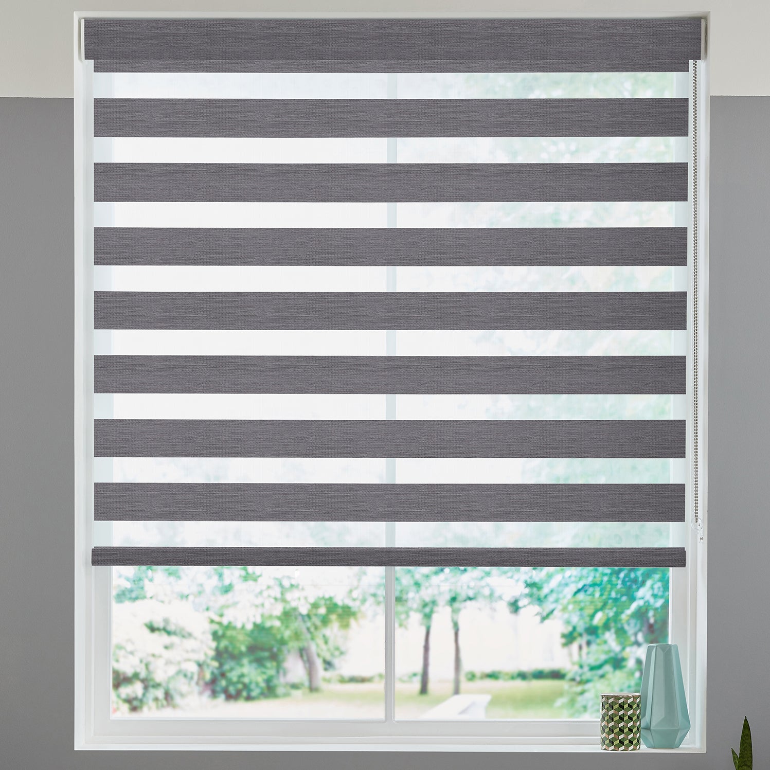 Venus Made to Measure Day Night Blind Charcoal