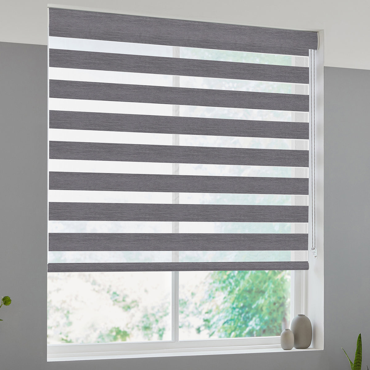 Venus Made to Measure Day Night Blind Charcoal