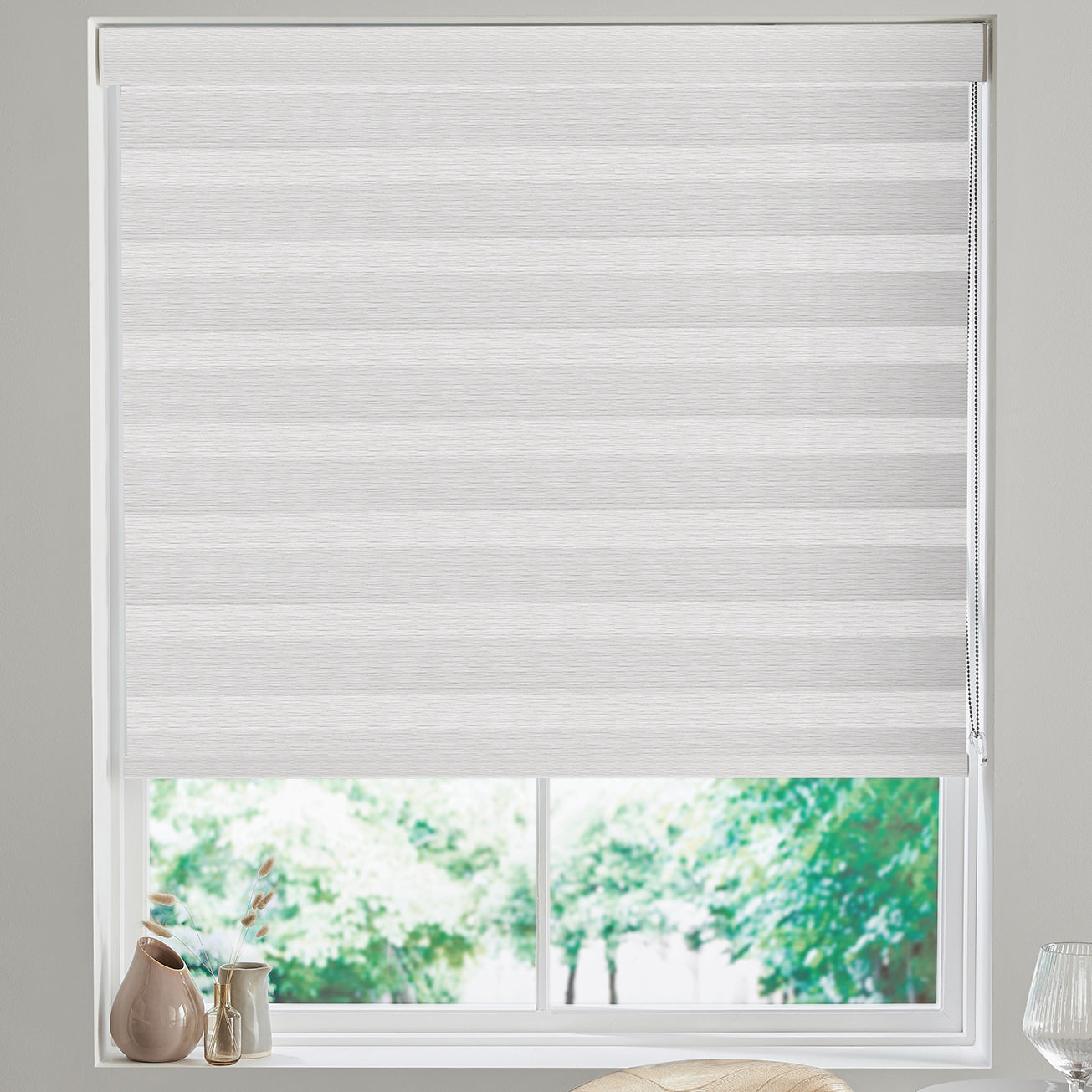 Krisanne Made to Measure Day Night Blind Silver