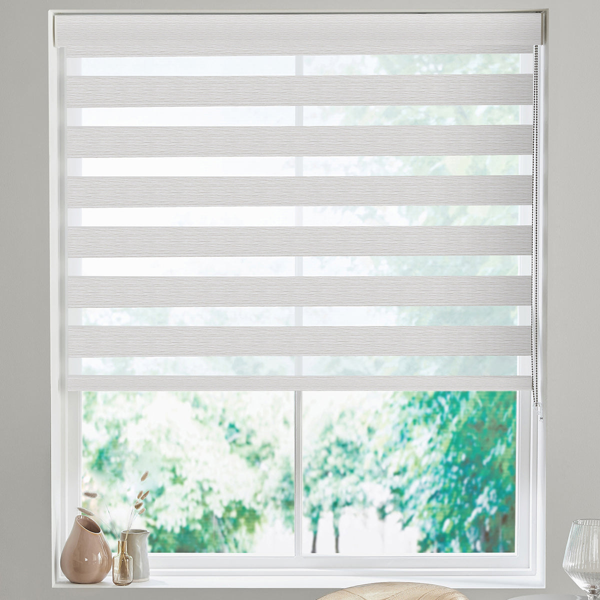 Krisanne Made to Measure Day Night Blind Silver