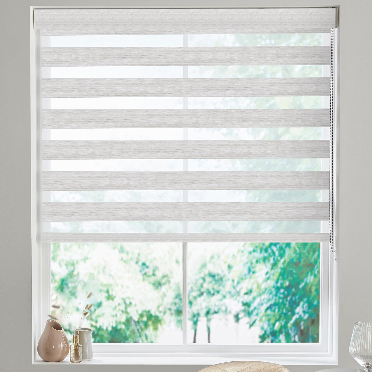 Krisanne Made to Measure Day Night Blind Silver