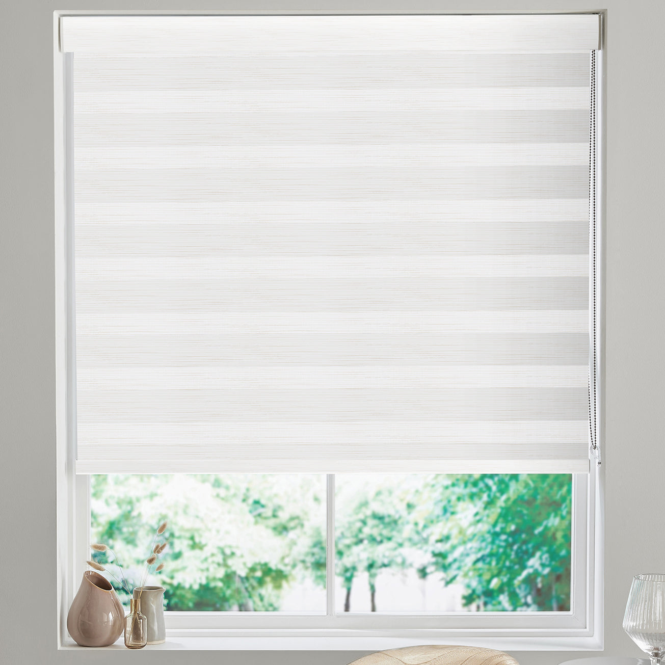 Malina Made to Measure Day Night Blind White