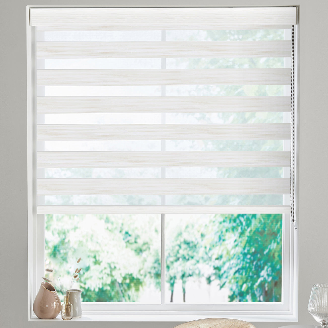 Malina Made to Measure Day Night Blind White