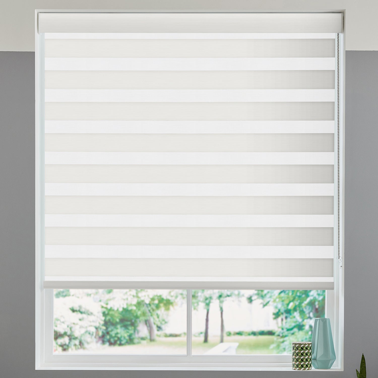 Malina Made to Measure Day Night Blind Ivory