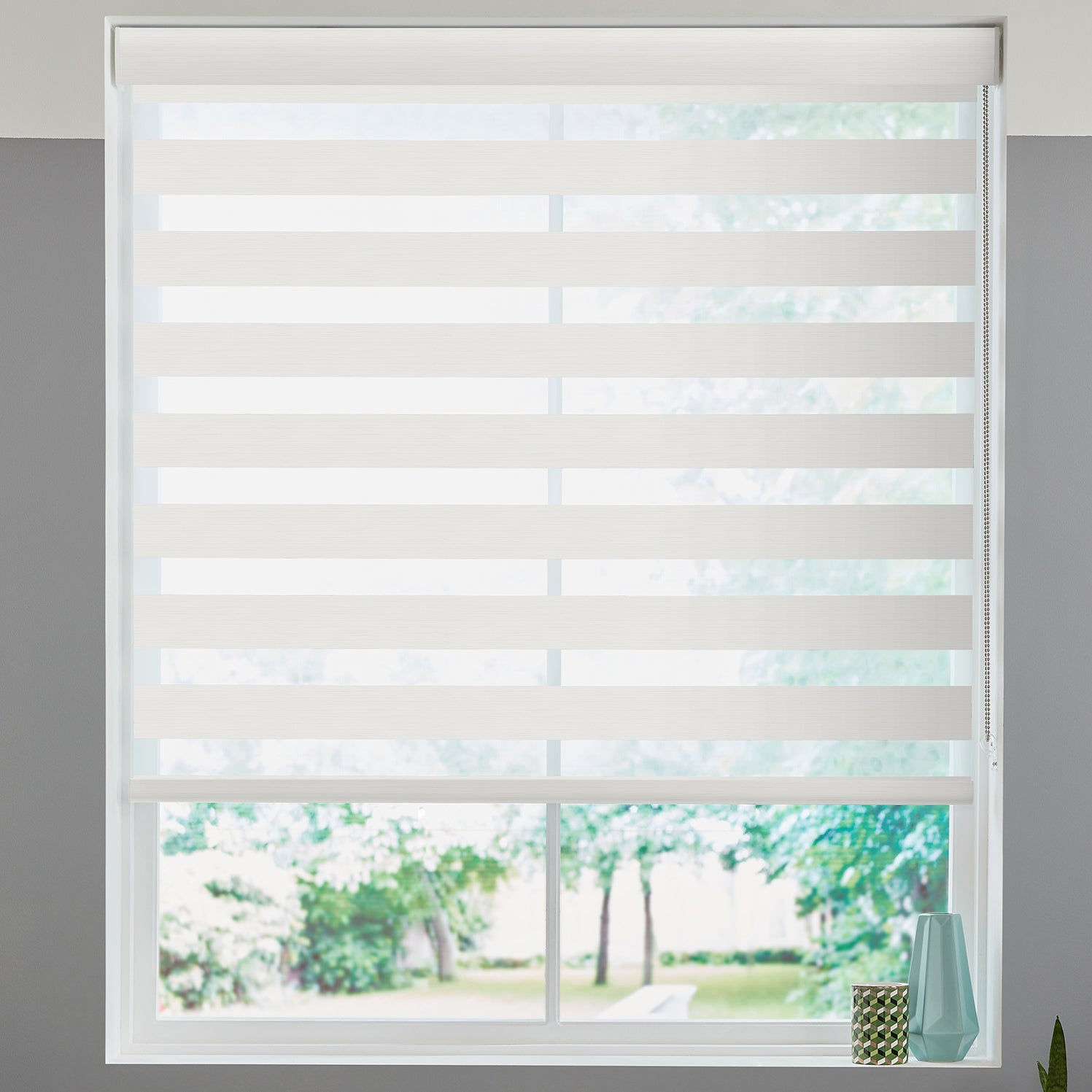 Malina Made to Measure Day Night Blind Ivory