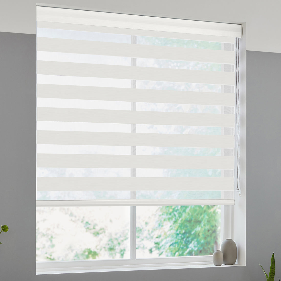 Malina Made to Measure Day Night Blind Ivory