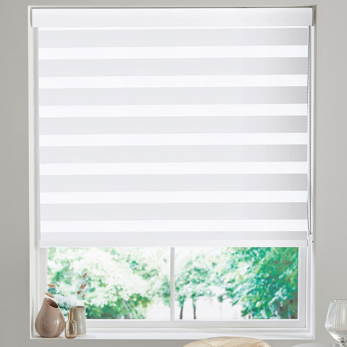 Samaria Made to Measure Day Night Blind White