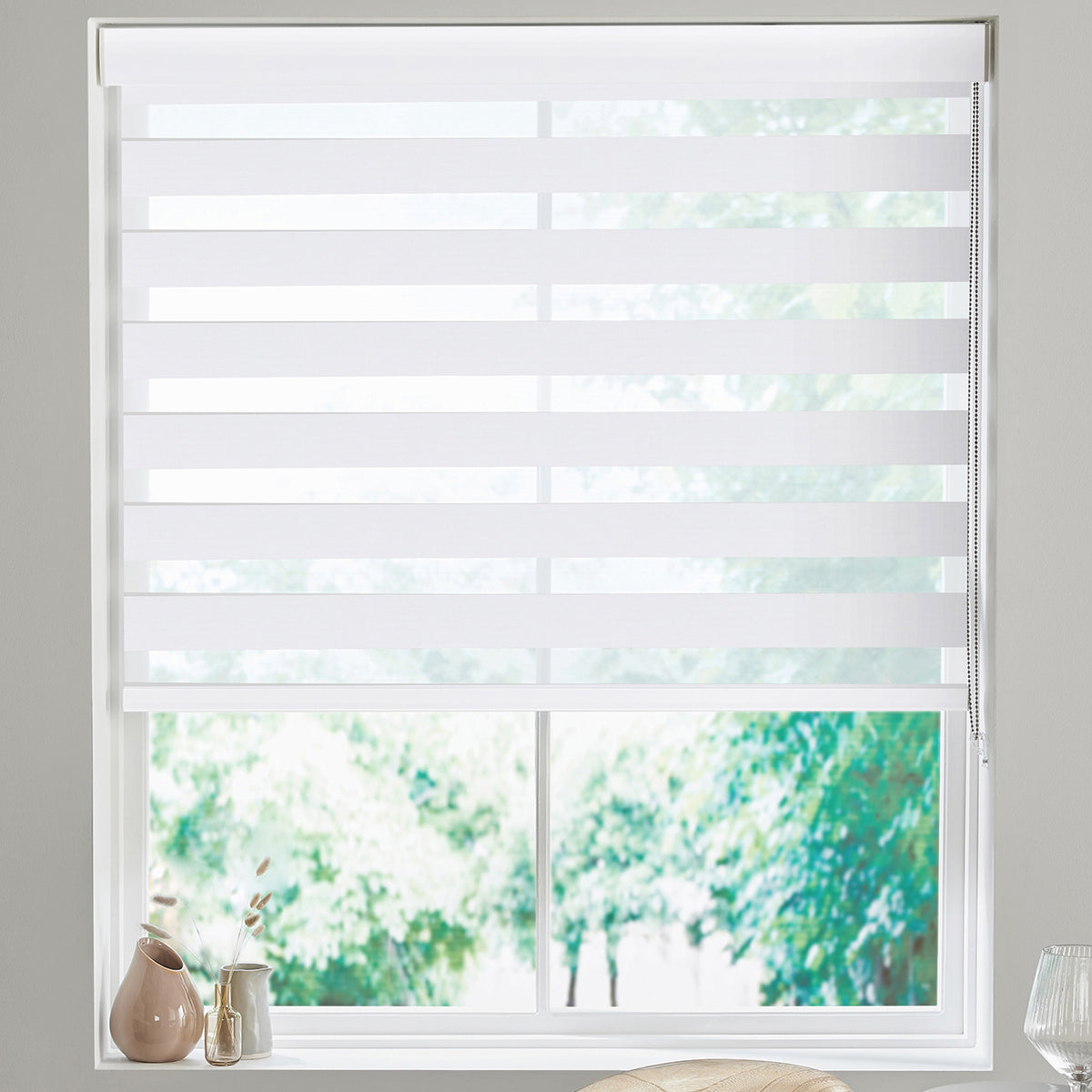 Samaria Made to Measure Day Night Blind White