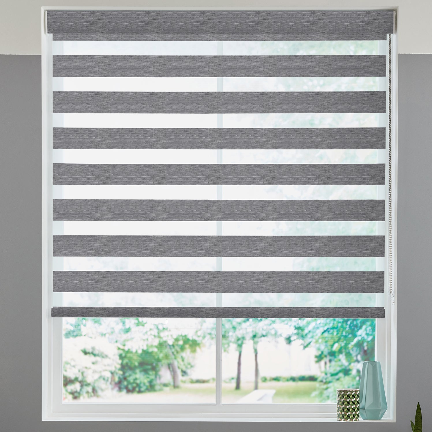 Samaria Made to Measure Day Night Blind Charcoal