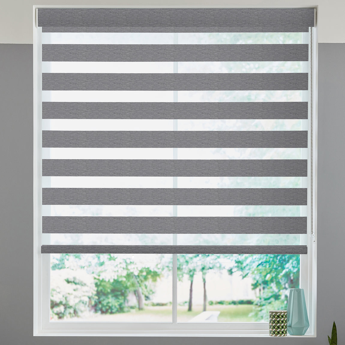 Samaria Made to Measure Day Night Blind Charcoal