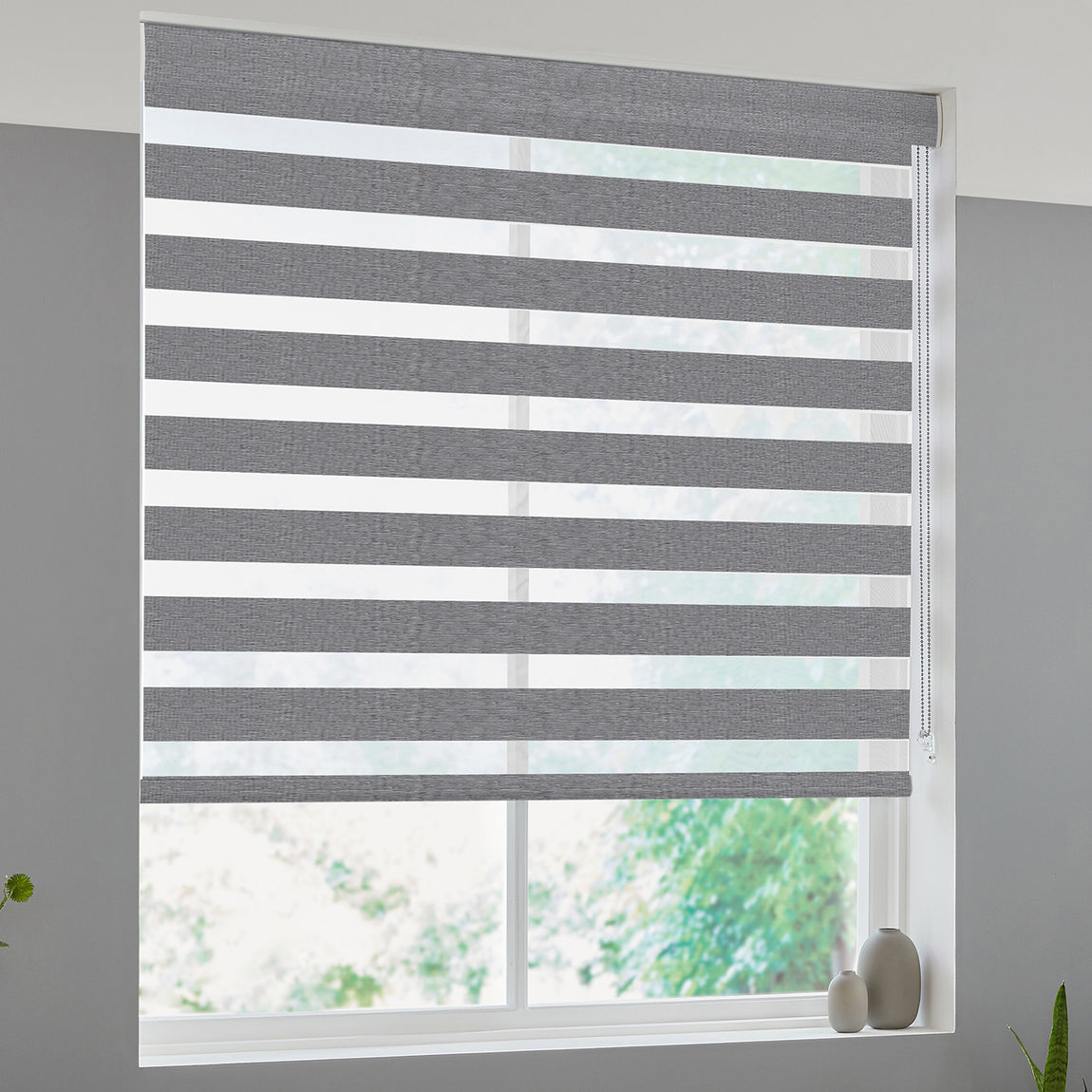 Samaria Made to Measure Day Night Blind Charcoal