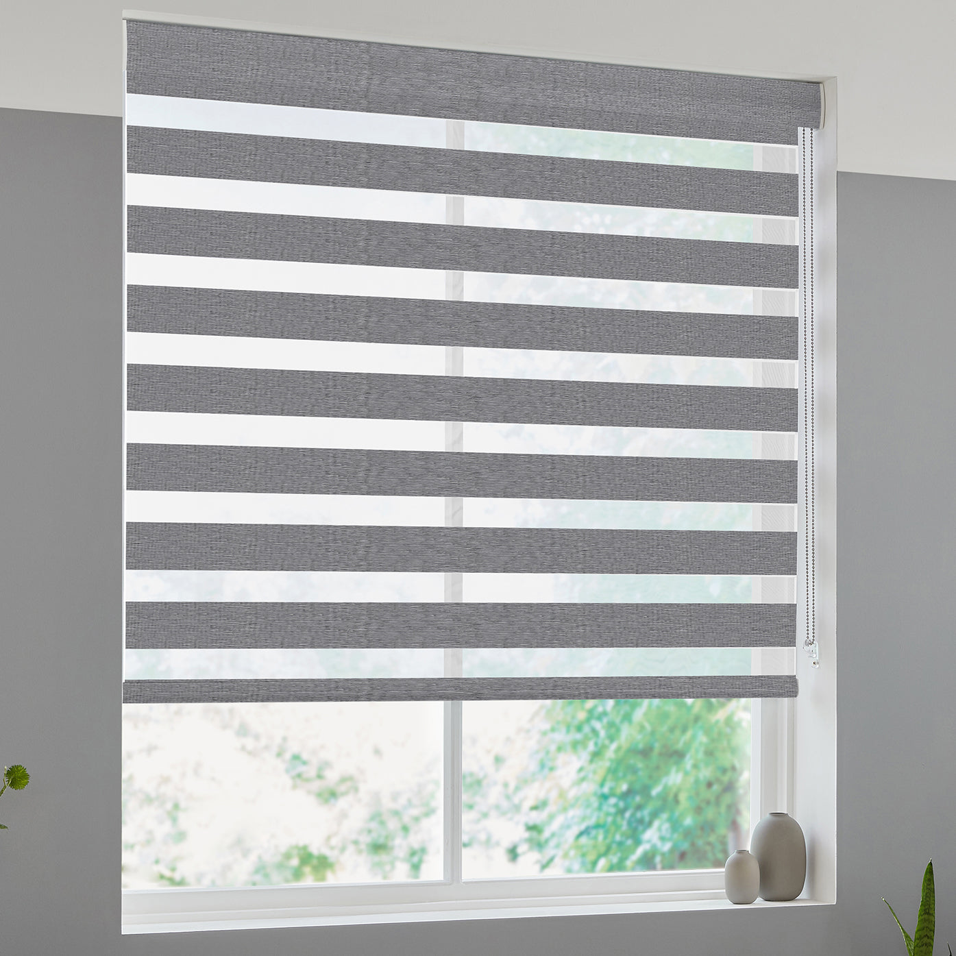 Samaria Made to Measure Day Night Blind Charcoal