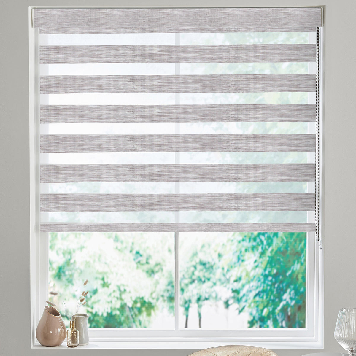 Nura Made to Measure Day Night Blind Grey