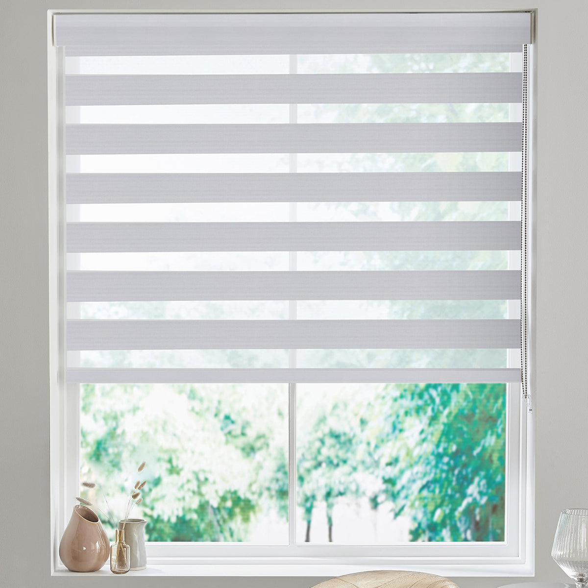 Lana Made to Measure Day Night Blind White
