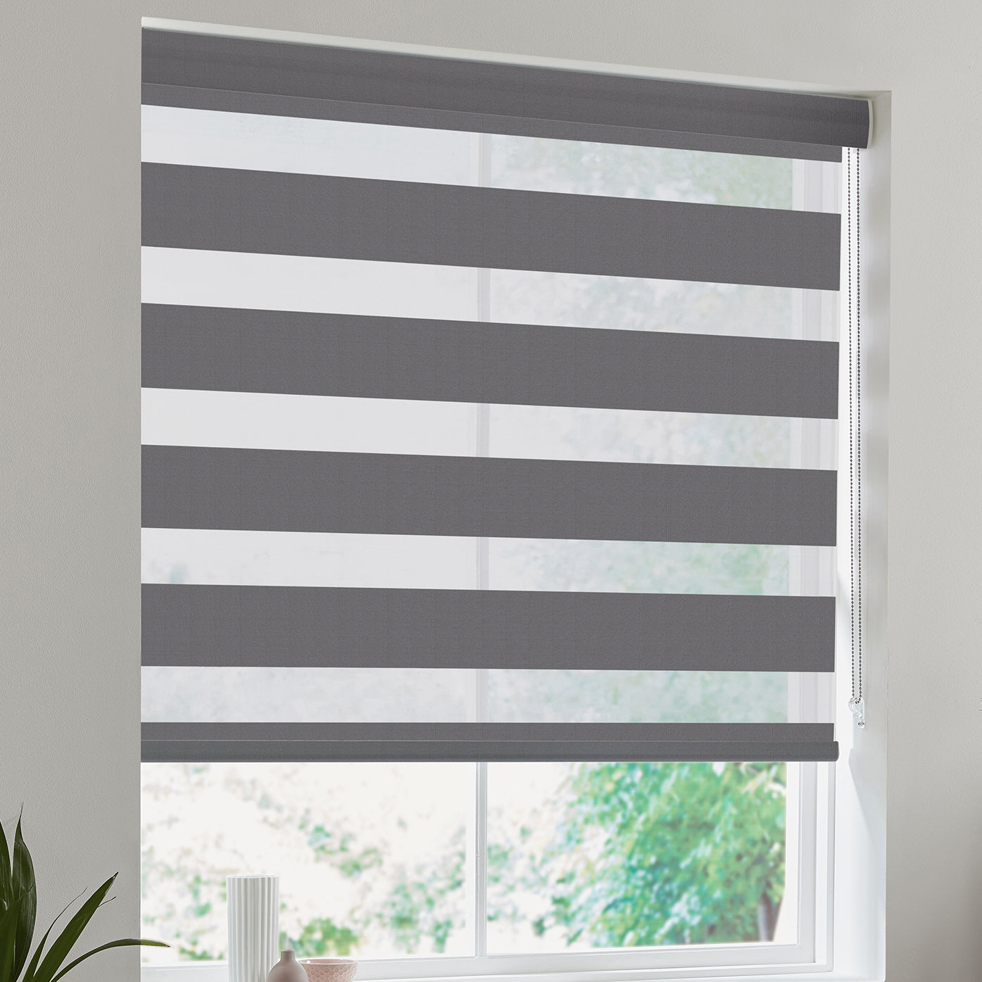 Lana Made to Measure Day Night Blind Charcoal