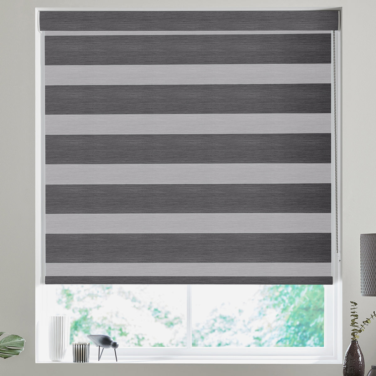 Evelyn Made to Measure Day Night Blind Graphite