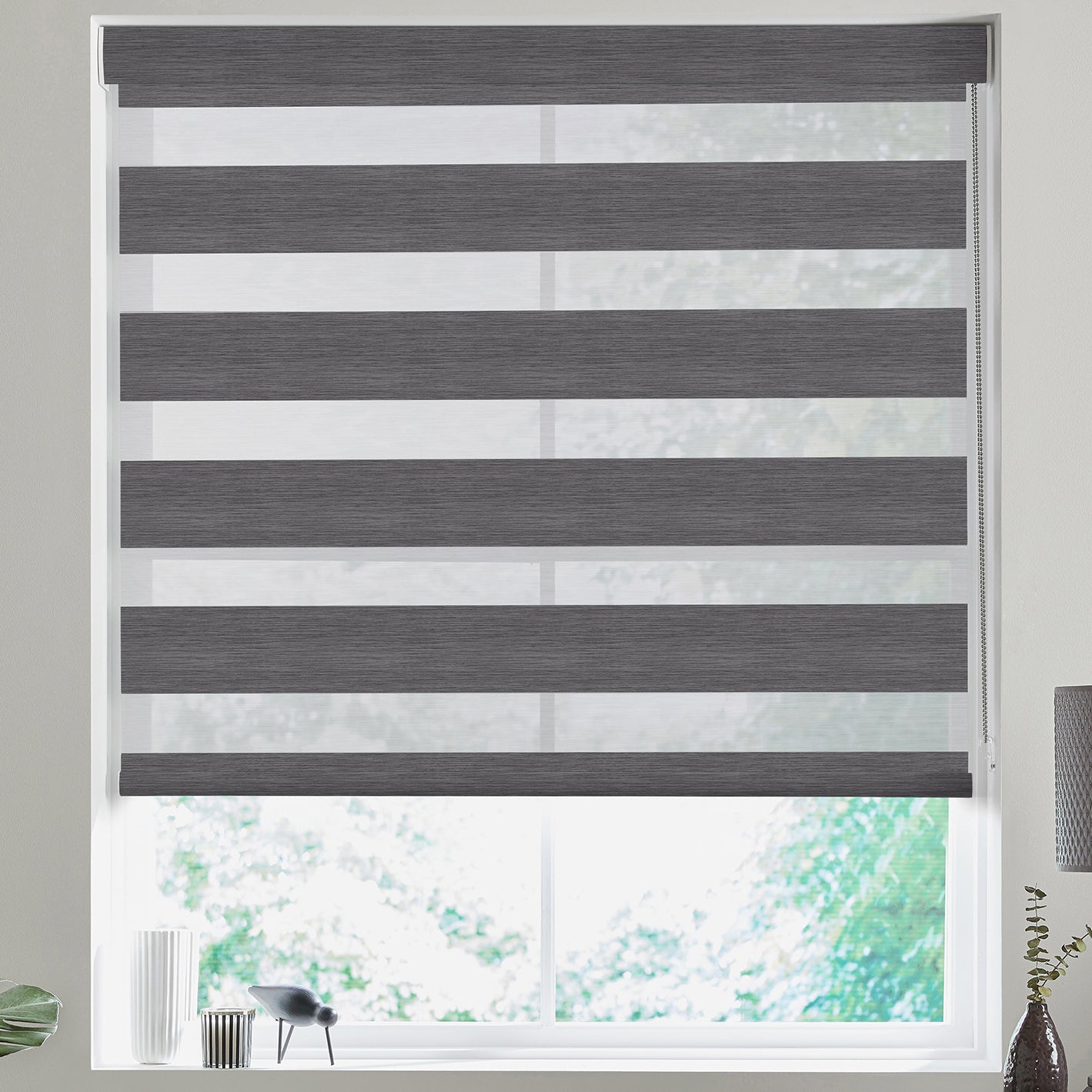 Evelyn Made to Measure Day Night Blind Graphite