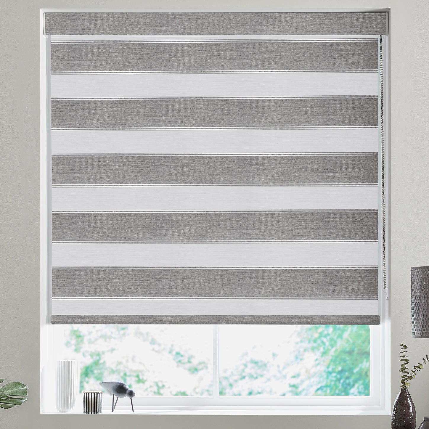 Zura Made to Measure Day Night Blind Steel