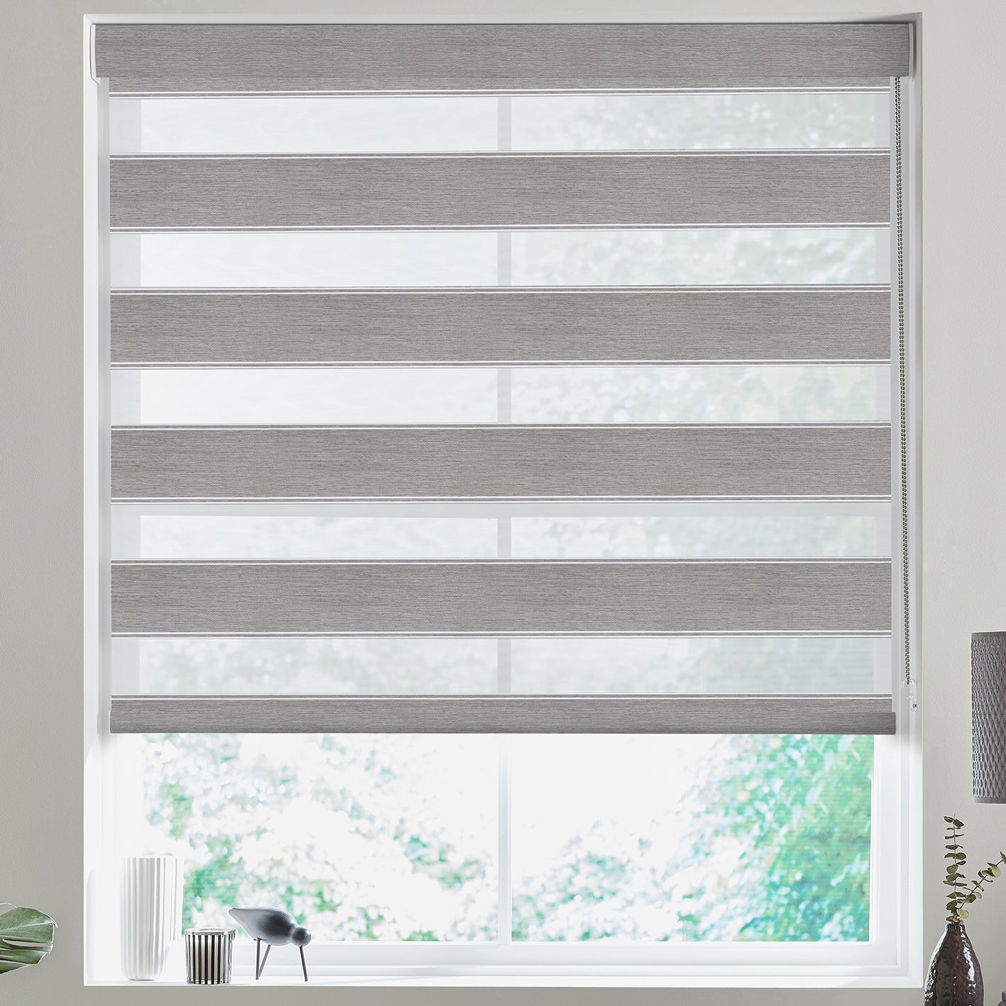 Zura Made to Measure Day Night Blind Steel