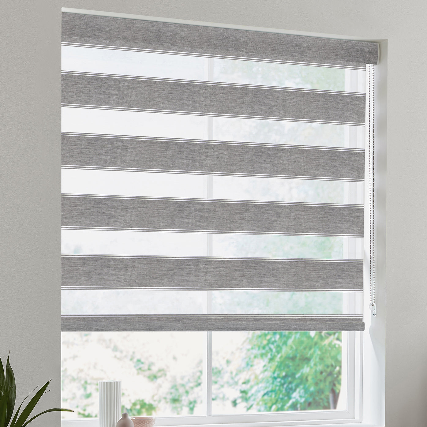 Zura Made to Measure Day Night Blind Steel