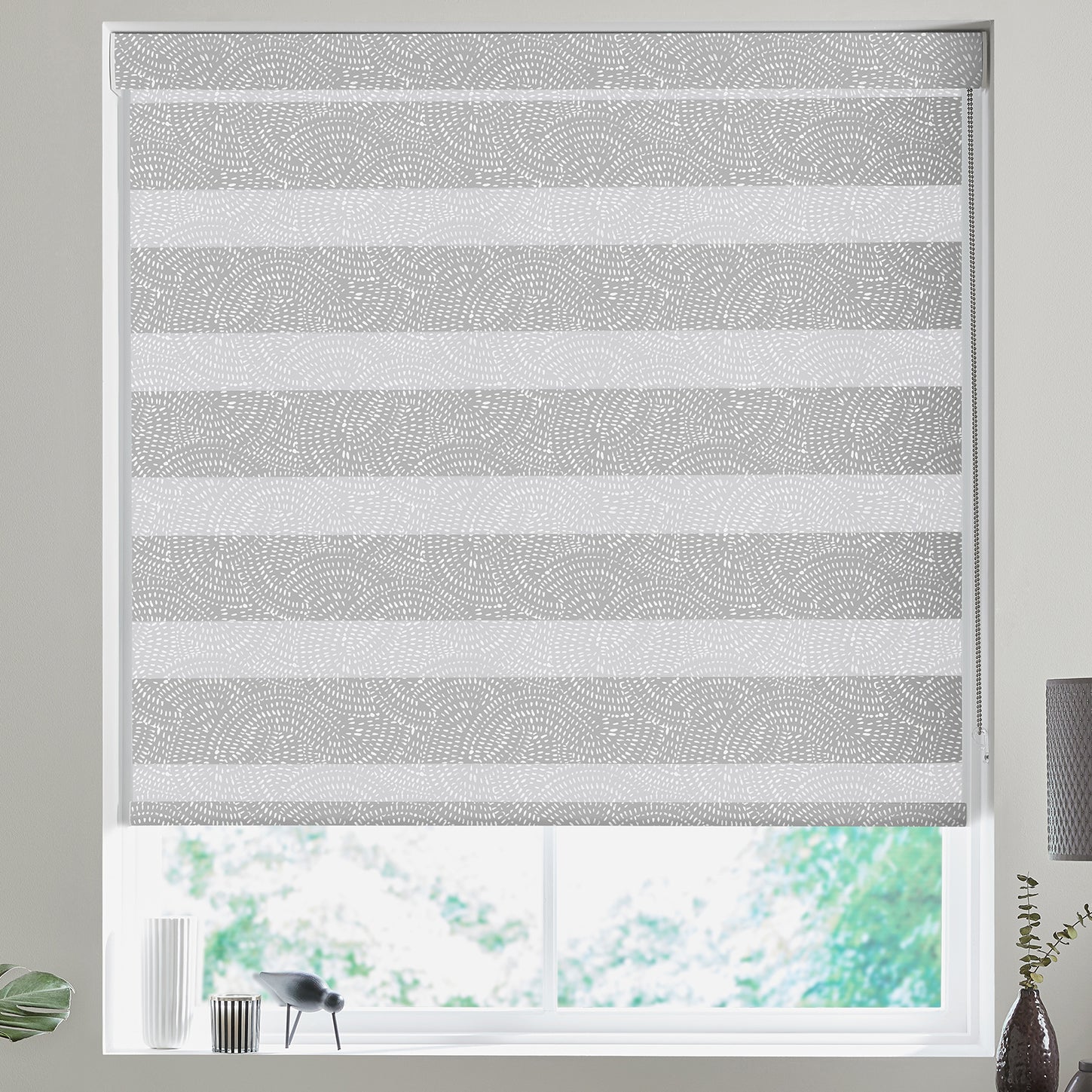 Swirl Made to Measure Day Night Blind Ash