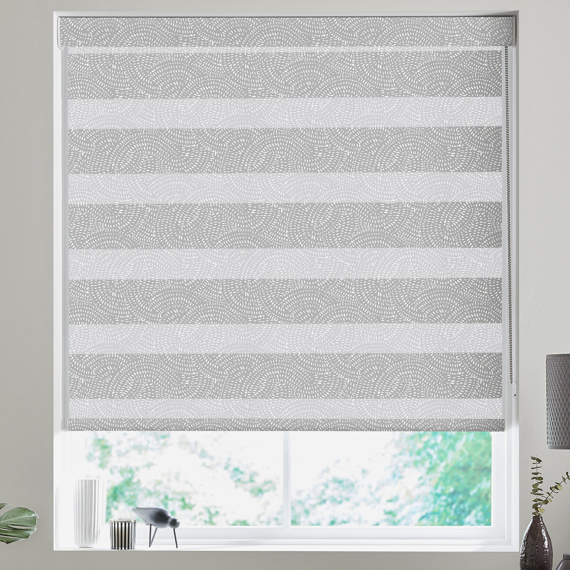 Swirl Made to Measure Day Night Blind Ash