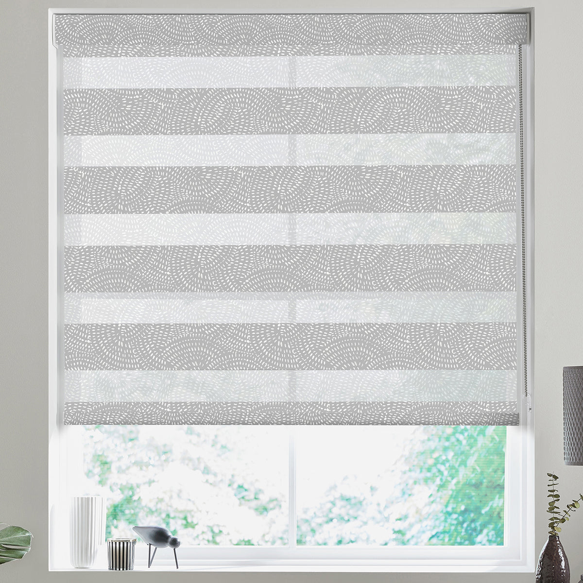 Swirl Made to Measure Day Night Blind Ash