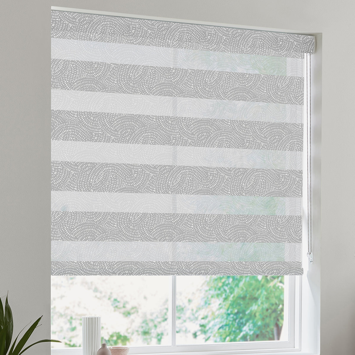 Swirl Made to Measure Day Night Blind Ash