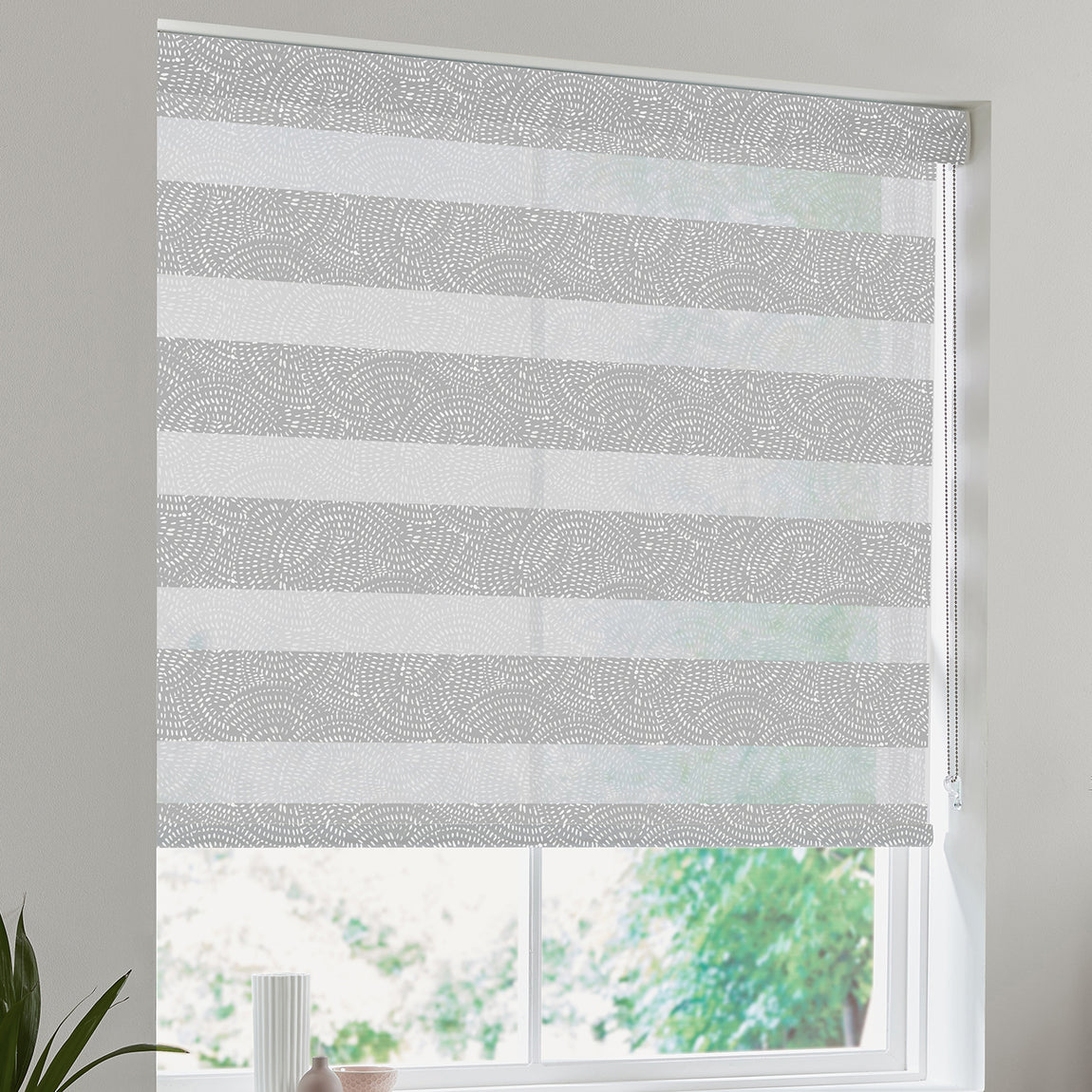 Swirl Made to Measure Day Night Blind Ash