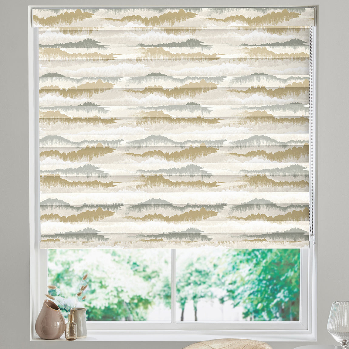 Landscape Made to Measure Day Night Blind Olive