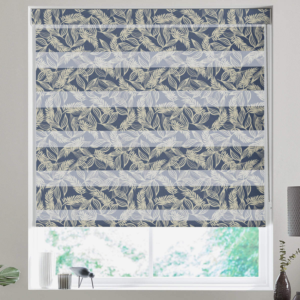 Foliage Made to Measure Day Night Blind Ocean