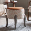 Voyage Maison Finn Footstool Carrara Rosewater