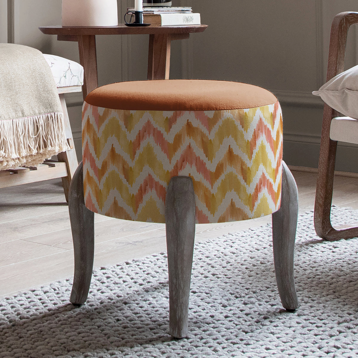 Voyage Maison Finn Footstool Savannah Amber