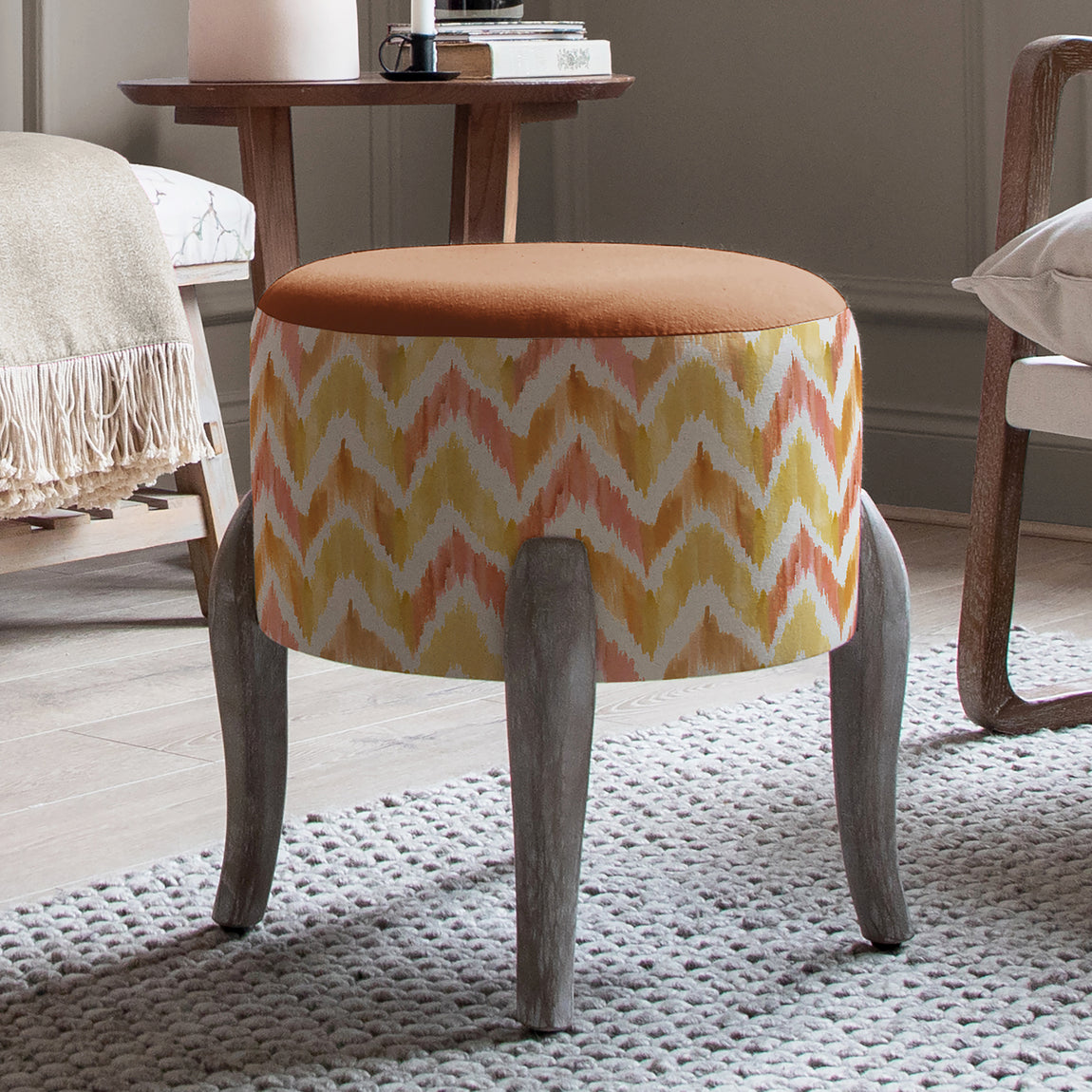 Voyage Maison Finn Footstool Savannah Amber