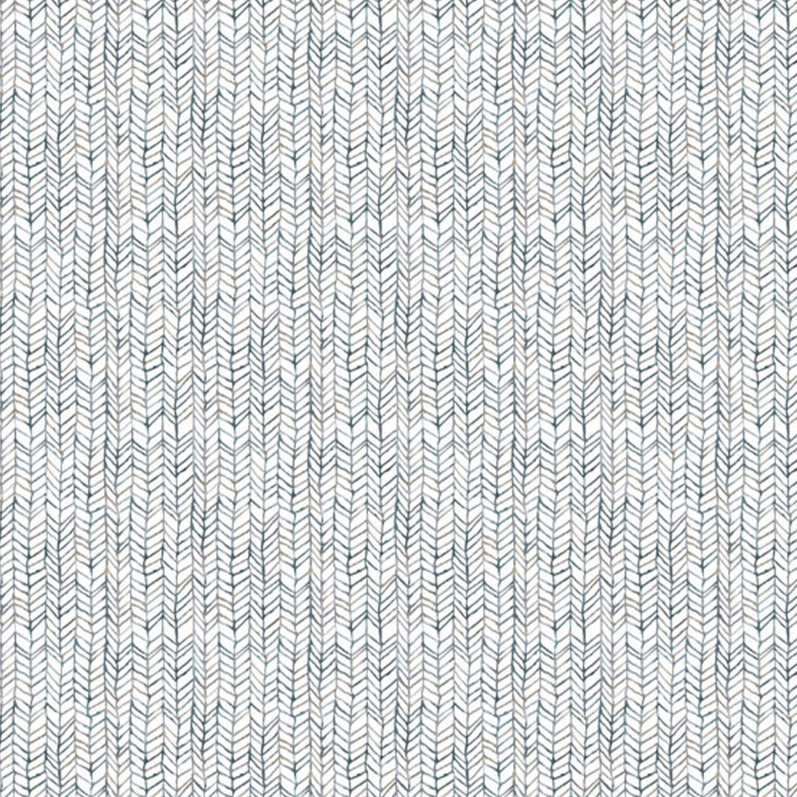 Voyage Maison Fishing Net Printed Cotton Fabric Slate