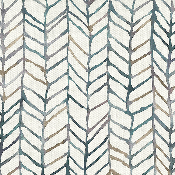 Voyage Maison Fishing Net Printed Cotton Fabric Slate