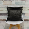 furn. Flicker Fringed 45cm x 45cm Filled Cushion Graphite