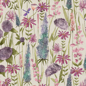 Voyage Maison Florabunda Printed Cotton Fabric Verde