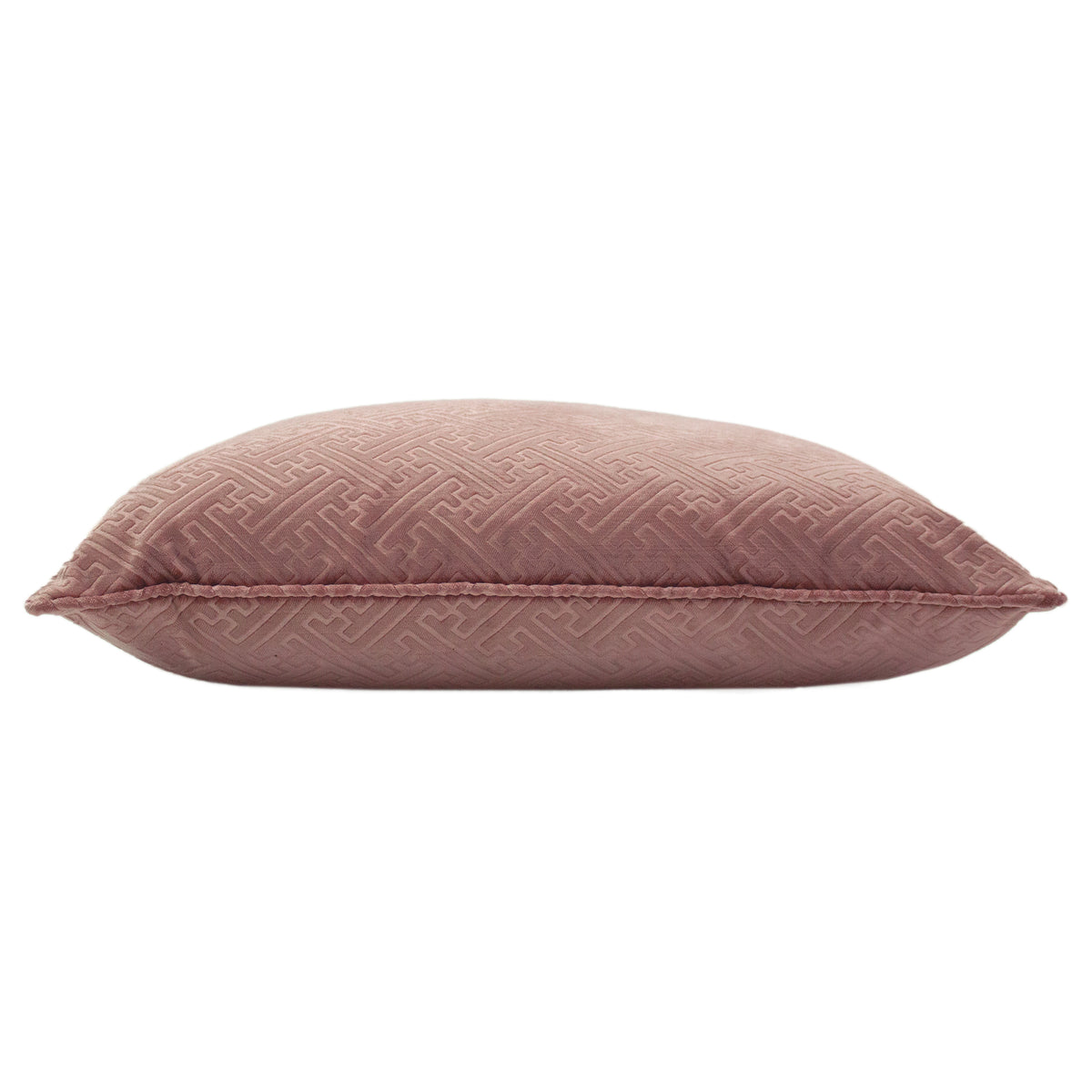 Florence Embossed Velvet Filled Cushion 55cm x 55cm Blush