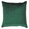 Florence Embossed Velvet Filled Cushion 55cm x 55cm Emerald